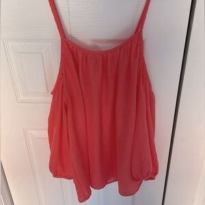 Peachy/Red Blouse From Saks Fifth Avenue